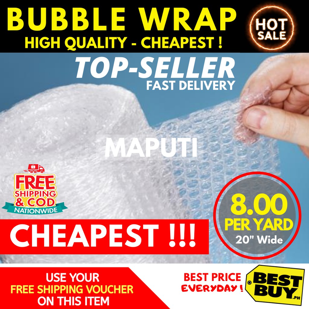 [COD] Bubble Wrap [PRICE IS PER YARD] Shopee Philippines
