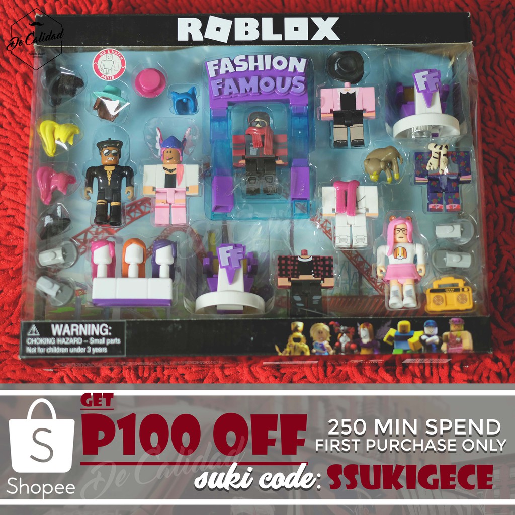 Roblox Fashion Famous No Code Action Figure Shopee Philippines - codes on roblox fashion famous