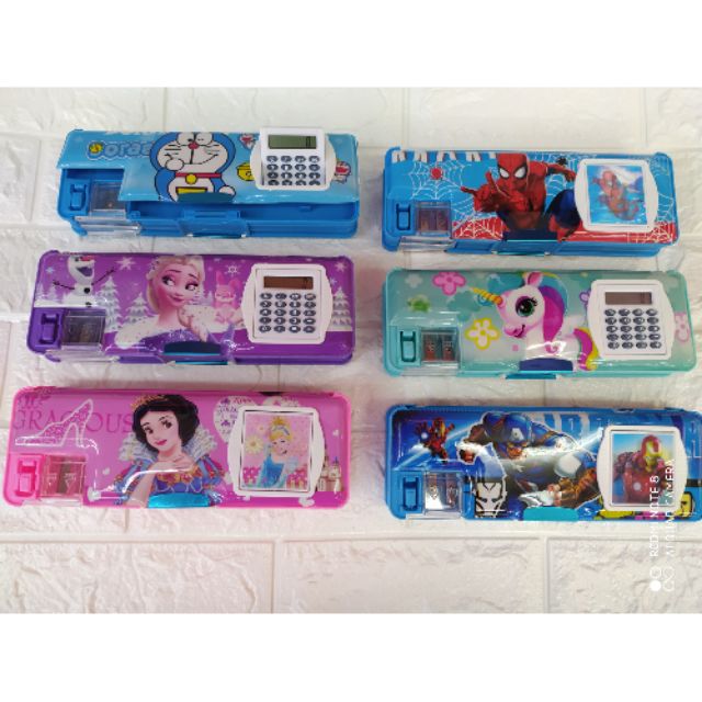 pencil case with calculator