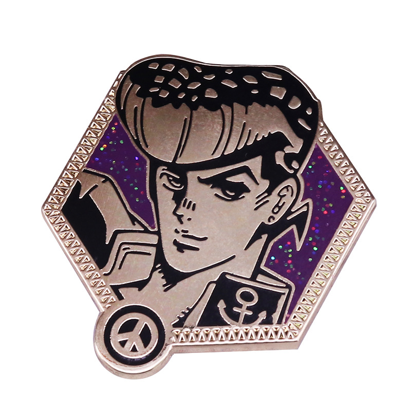 Cartoon Jojos Bizarre Adventure Enamel Pin Josuke Brooch Badge Shopee Philippines 9412