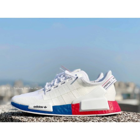 adidas nmd red white blue