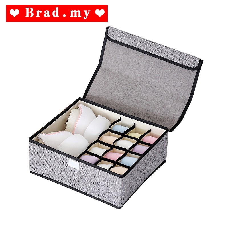 Cotton Underwear Box Drawer Organizers Foldable Clothing Bra Socks