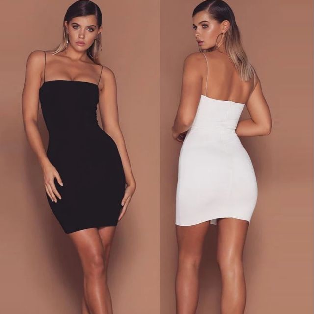 black mini dress bodycon