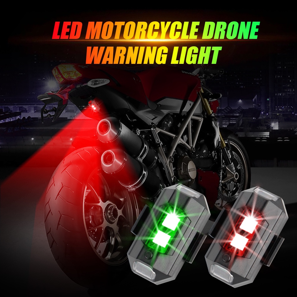 New 4/7color Motorcycle Charging flash lamp airplane strobe lights pilot lights modified