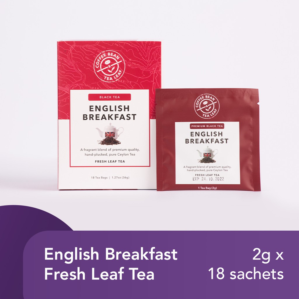The Coffee Bean & Tea Leaf® English Breakfast Fresh Leaf Tea 2g x 18 Sachets Shopee Philippines