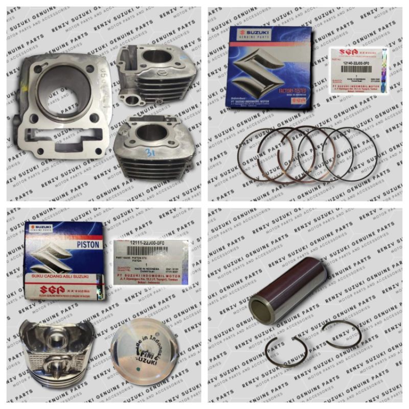 Cylinder Block Set Sgp Suzuki Genuine Parts For Raider Jfi 115 Shooter Fi 115 Shopee 1480