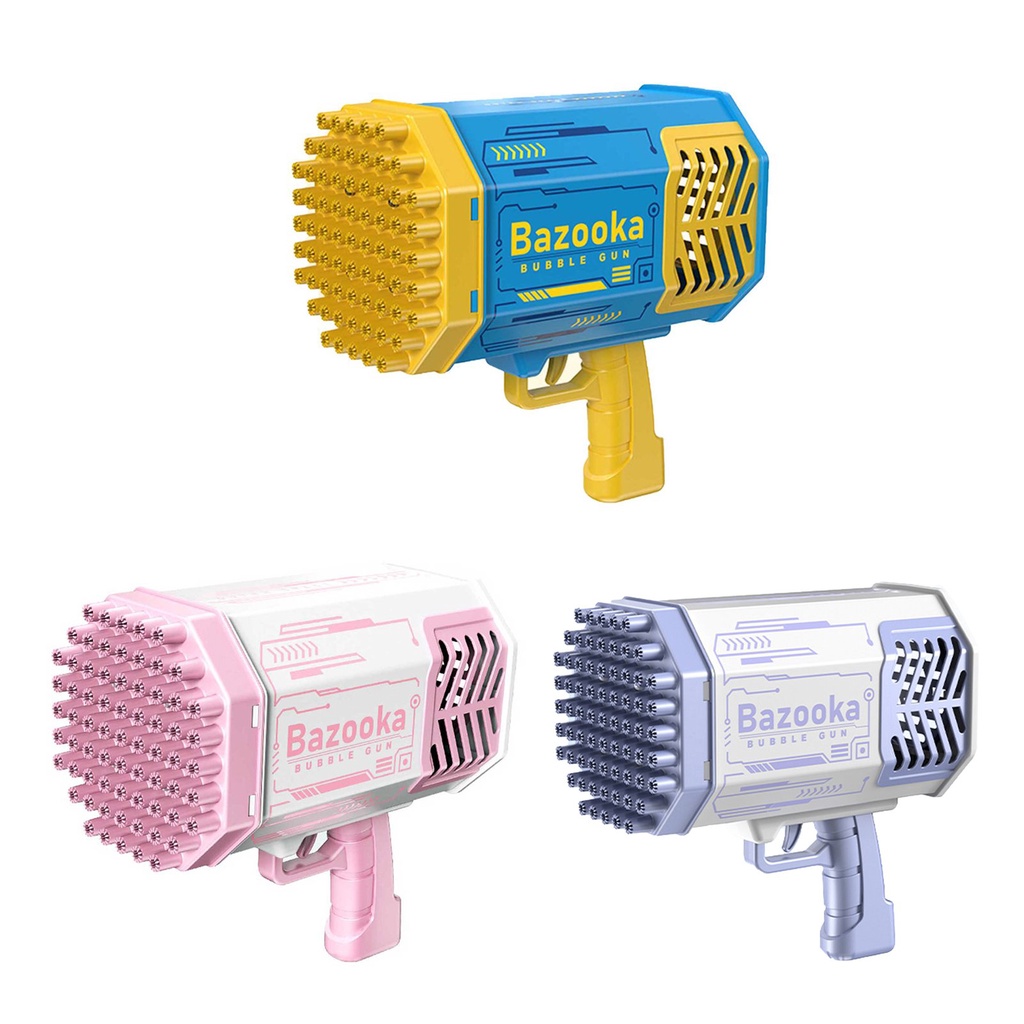 2022 New 69 Holes Electric Bubble Machine Gatlin BubbleGun Machine Soap