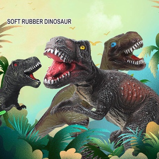 Dinosaur toy soft rubber large simulation model super big Tyrannosaurus rex  jurassic world doll  W9