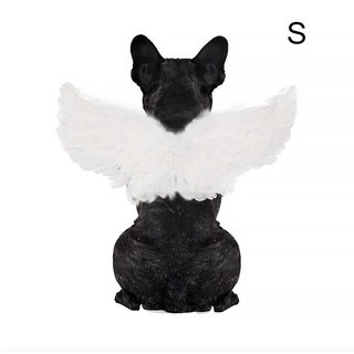 WeeH Pet Halloween Costume Cosplay Angel Devil Black White Wing for Dog Cat Rabbit Piggy - Funny Gift at Halloween Party Anime Theme Birthday Christmas #3