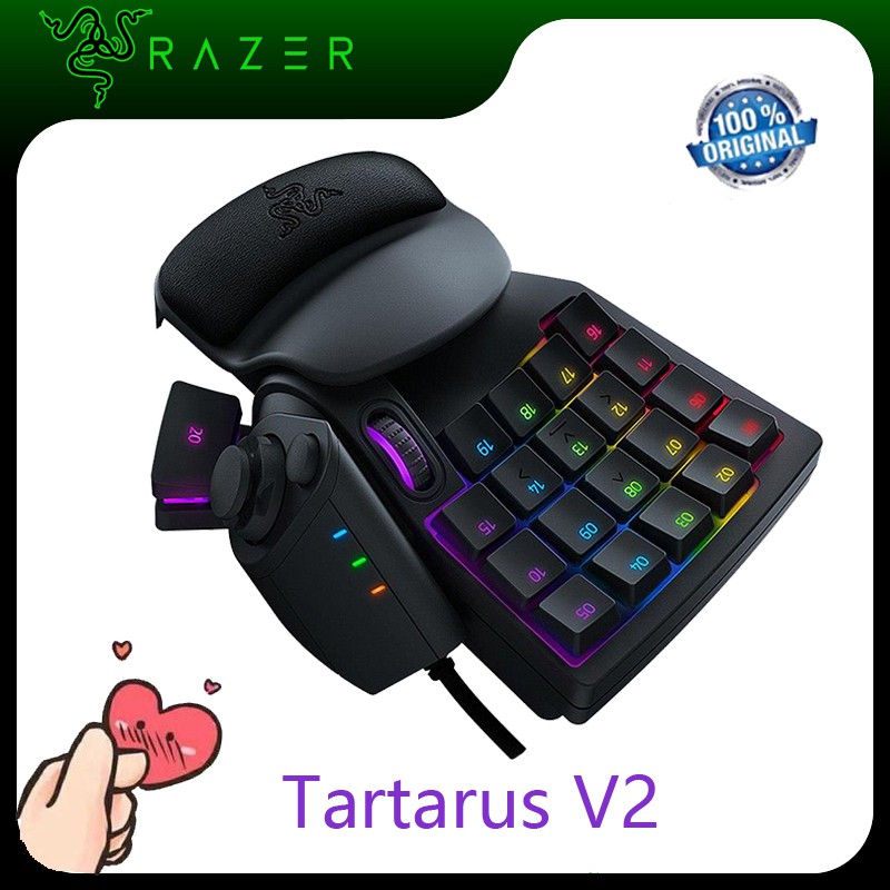 Razer Tartarus V2 Gaming Backlit Programmable Keyboard One-Handed Game