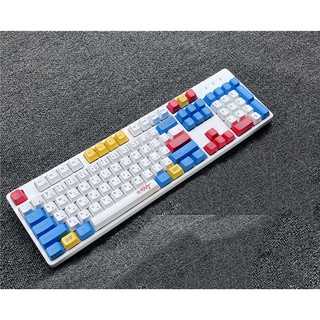 Zeus x Gundam RGB Backlit Mechanical Gaming Keyboard 104 Keys Blue ...