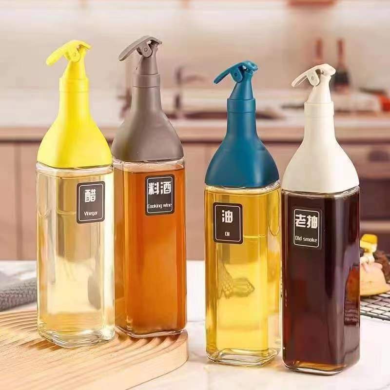 Nordic Condiments Seasoning Glass Bottle Oil Leak Proof Soy Sauce