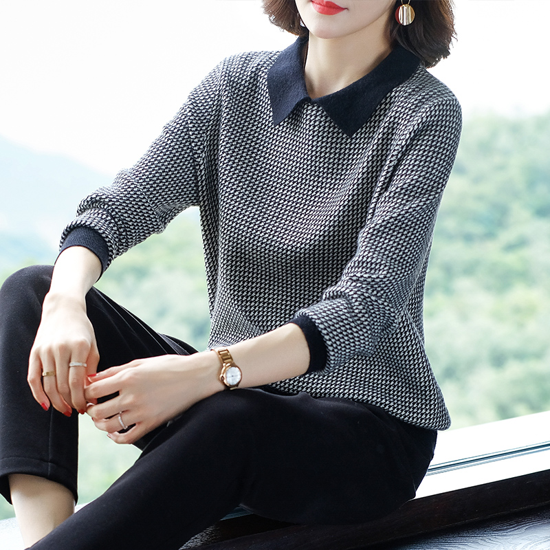 long sleeve shirt with sweater