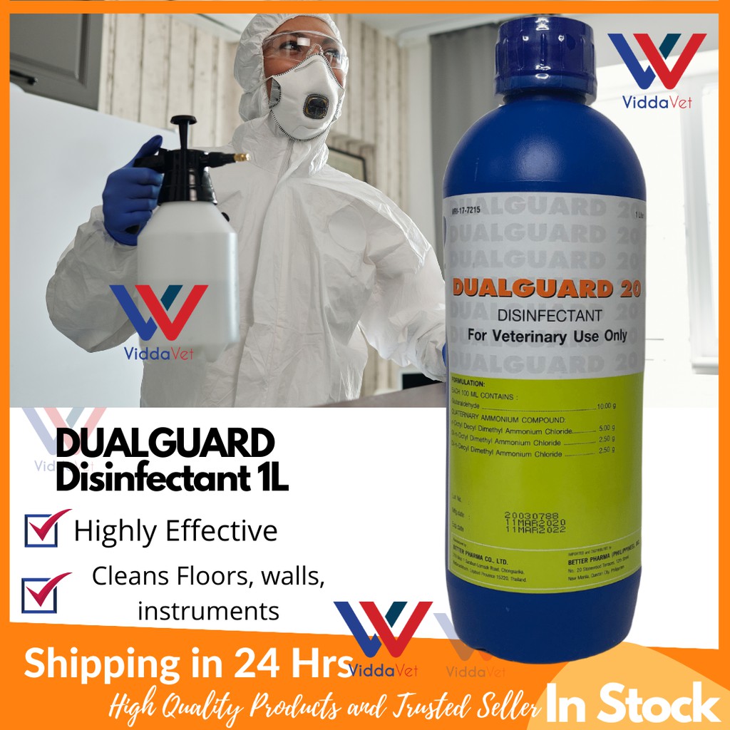 1 Liter DUAL GUARD Disinfectant dualguard for animal housings premises