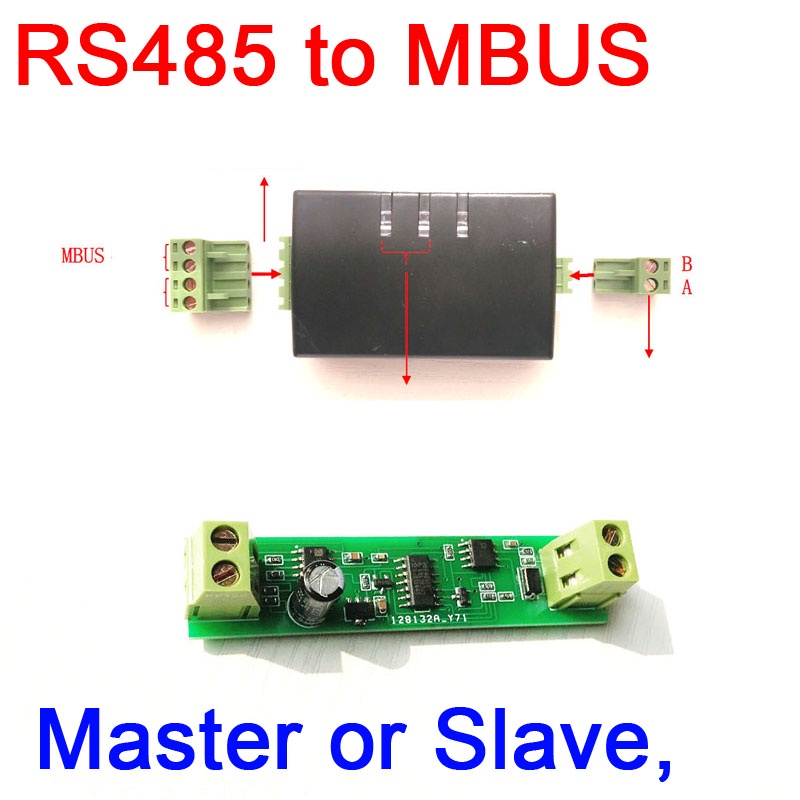 RS485 to MBUS Master Converter communication Module , or MBUS Slave ...