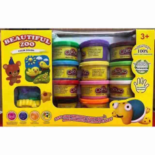 CC Playdoh 12 in 1 Clay Play Set Art and Craft Clay Set Clay Dough