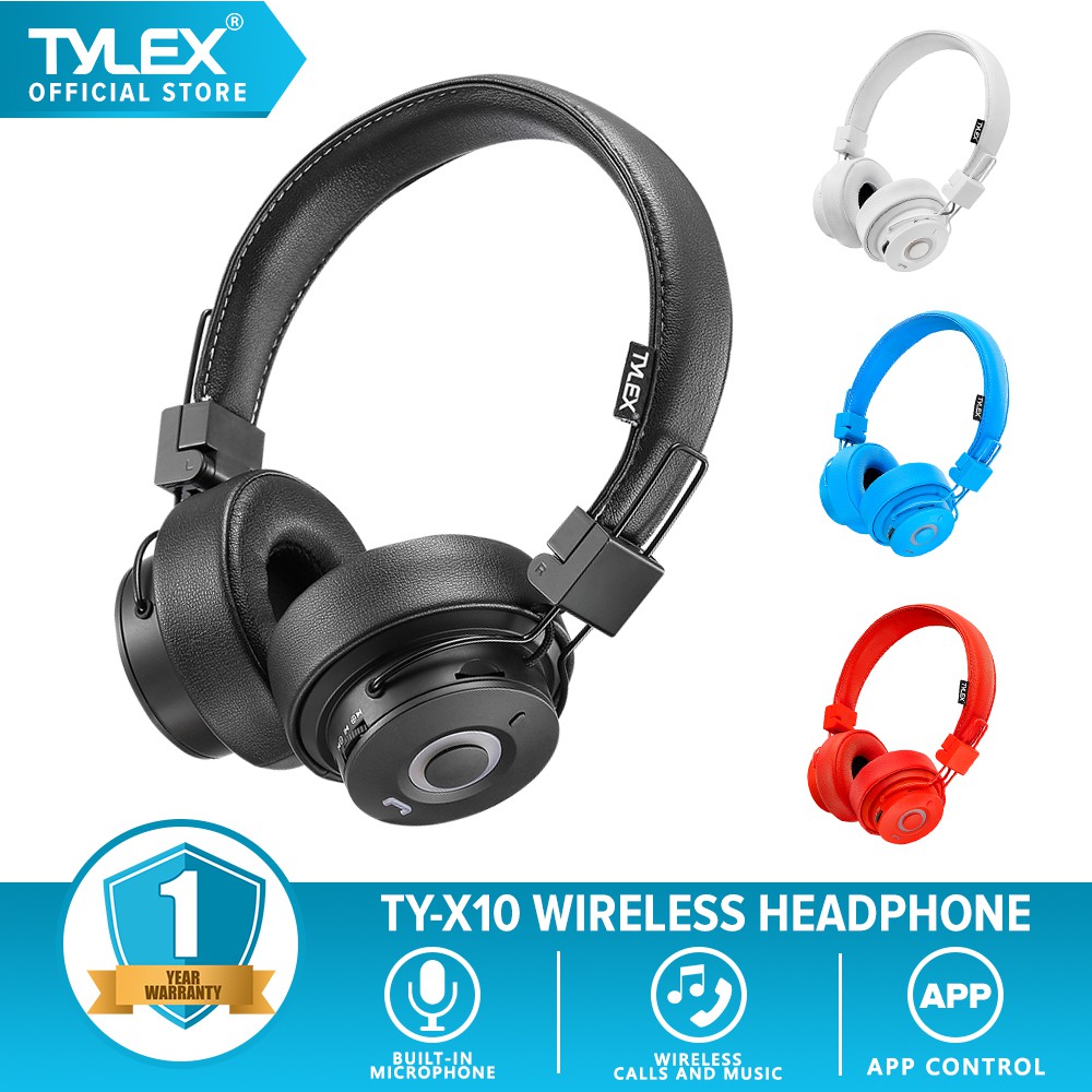 Tylex X10 Wireless Headset with Builtin Microphone/FM