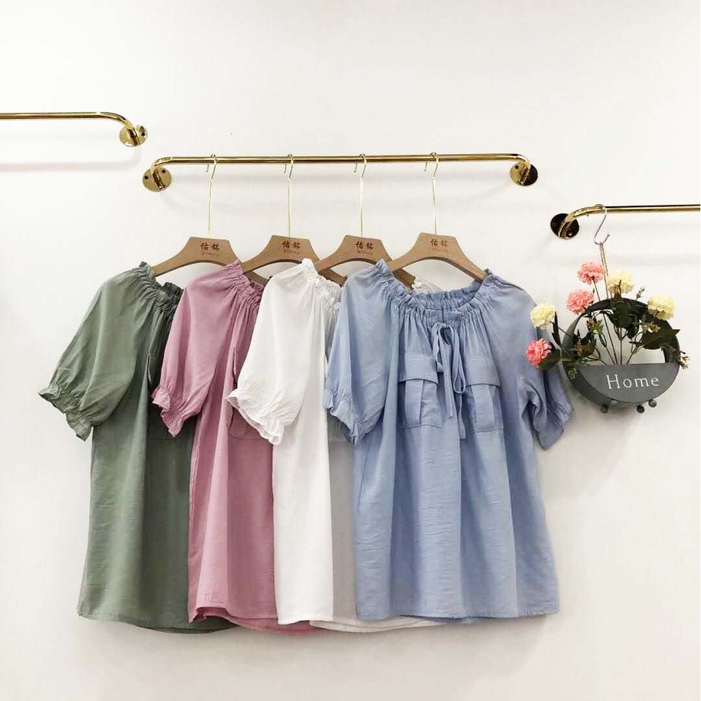 Pink Laine Boutique Ruffled Off Shoulder Blouse for Women | Shopee ...