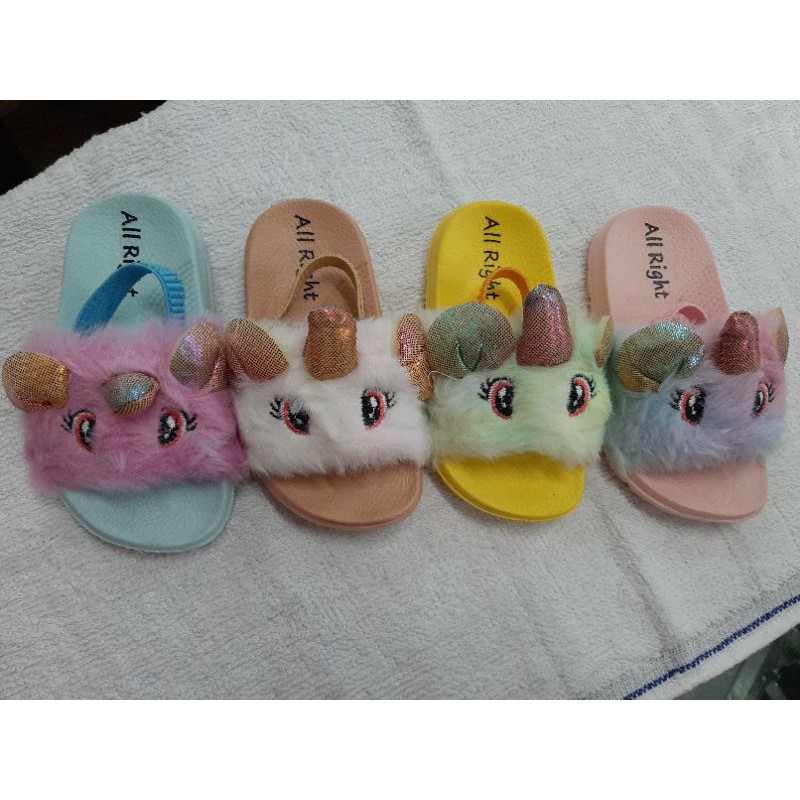 unicorn baby slippers