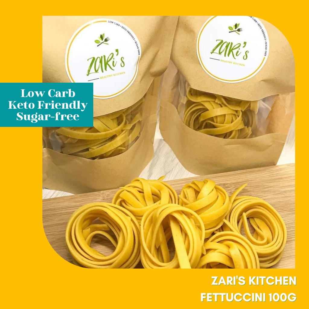 Zari's Fettuccini 100g Keto Low Carb Almond Pasta No eggy taste