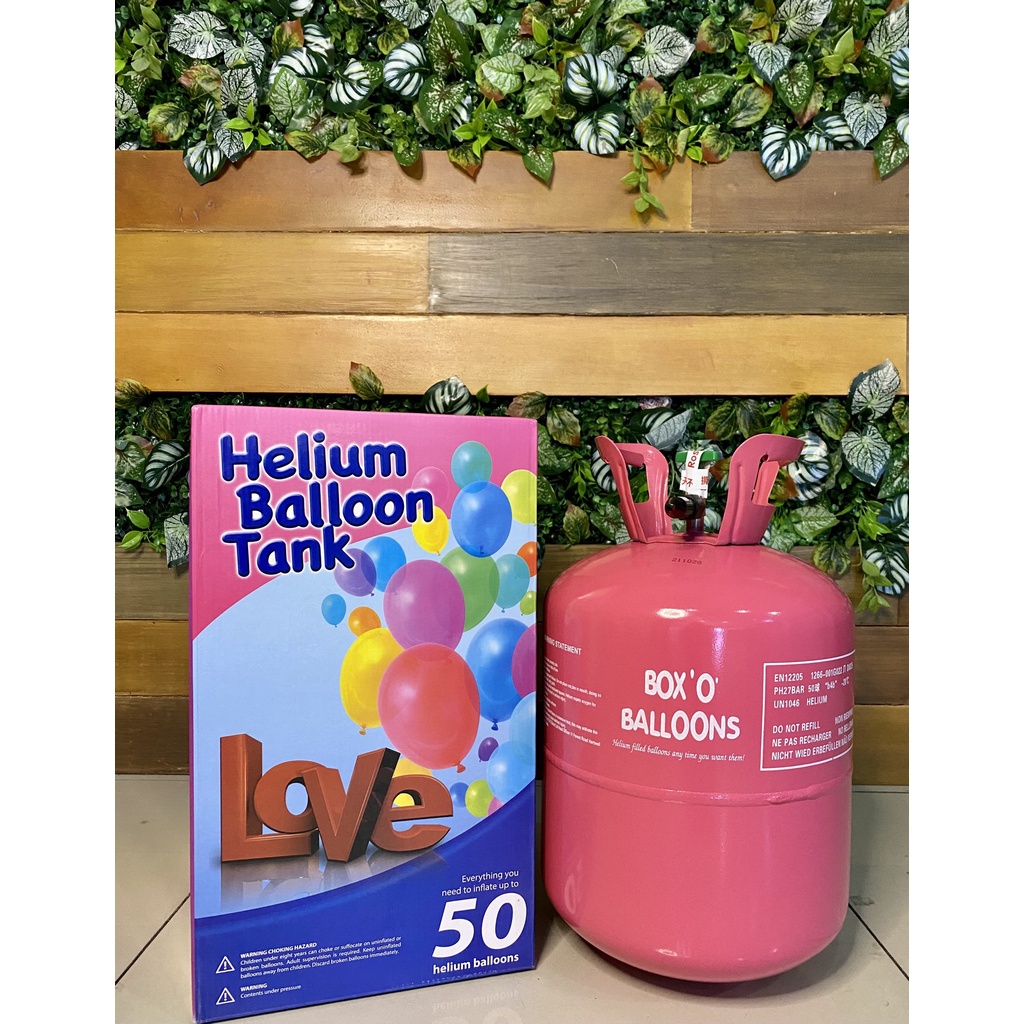 Helium Gas 13L/50 balloons (Disposable tank) Shopee Philippines