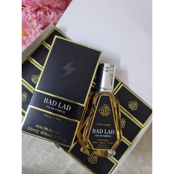 bad lad by fragrance world 50 ml (ch bad boy clone) Shopee Philippines