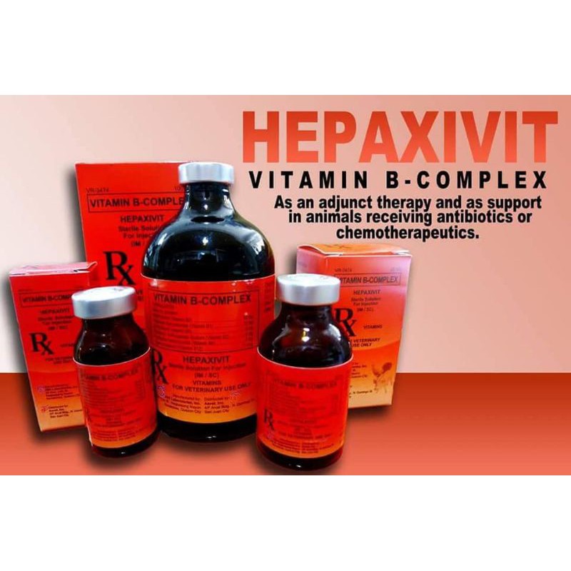 HEPAXIVIT VITAMIN B COMPLEX 100ML ( Best Vitamin for your Animals