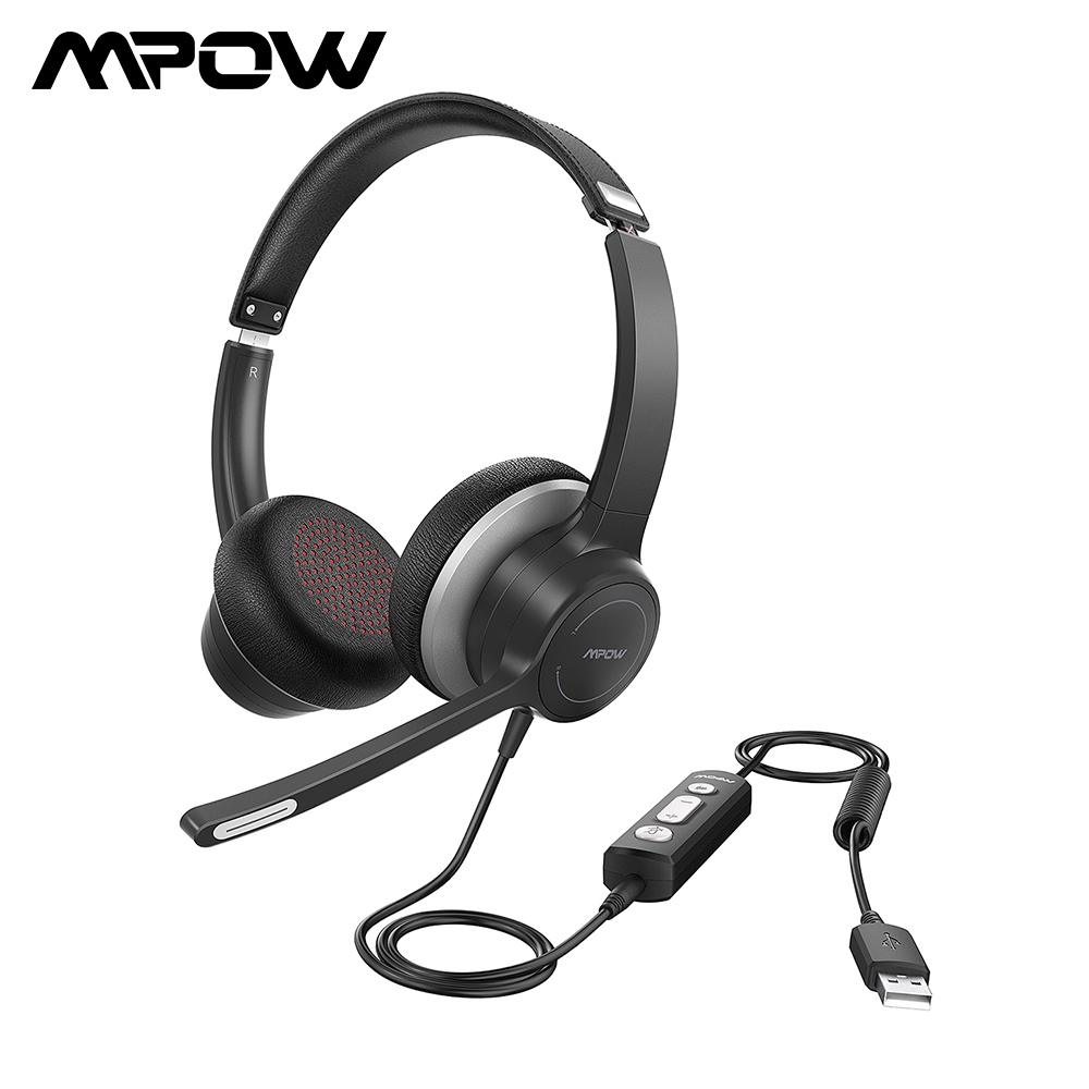 mpow 071 usb headset with noise cancelling mic