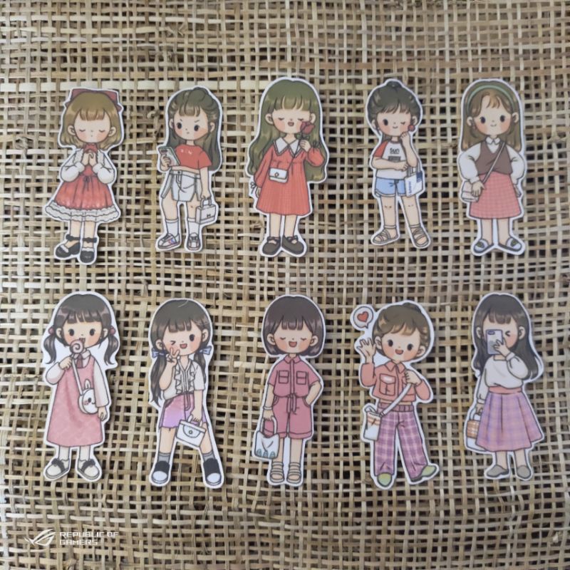 Cute Little Girls Sticker | Shopee Philippines