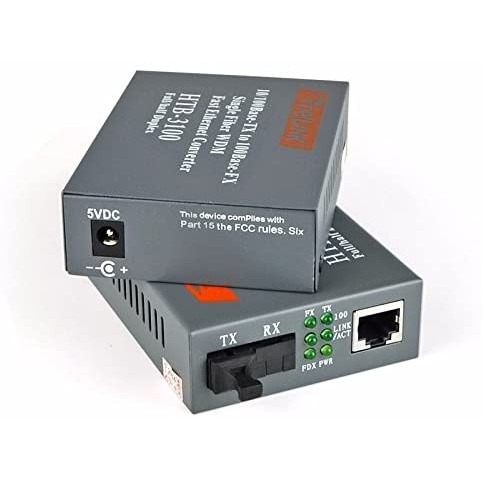 HTB-3100 A/B 25KM 10/100M Fiber Optic Transceiver Media Converter ...