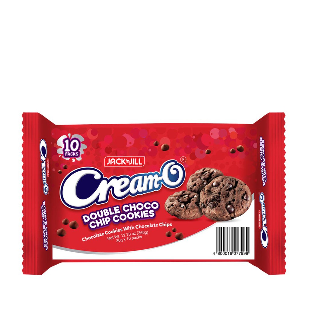 CreamO Double Choco Chip Cookies (36g x 10) Shopee Philippines