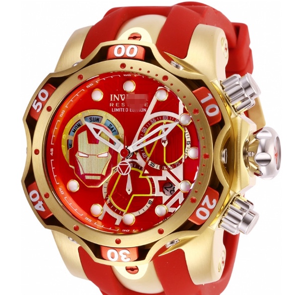 Hot sale Marvel limited edition Iron Man red INVICTA same paragraph European and American large quar
