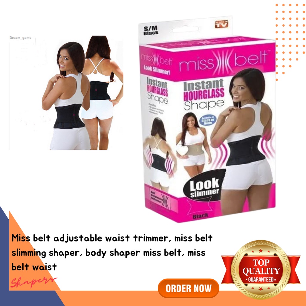 Miss belt adjustable waist trimmer, miss belt slimming shaper, body