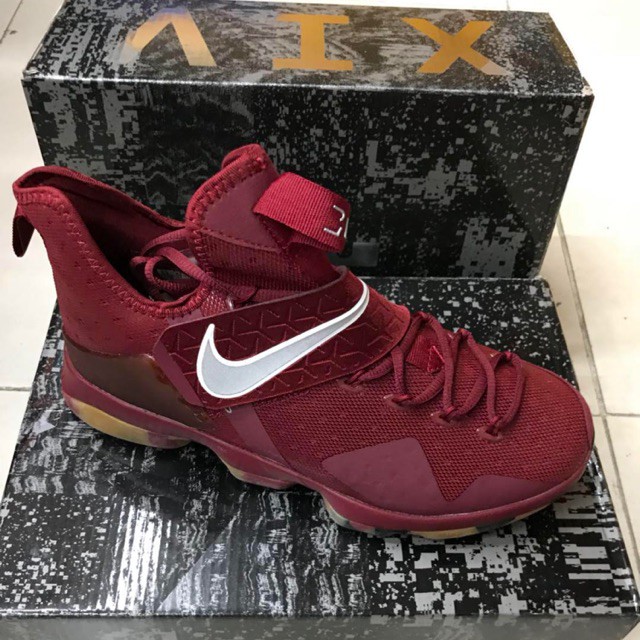 Nike Lebron 14 Maroon with White Logo (OEM Premium Quality 