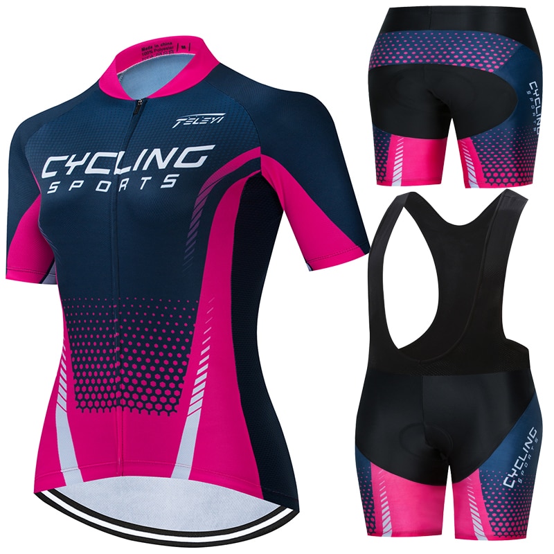 2021 NEW Pro Team Cycling Jersey Set Women Summer Bike Clothes MTB Ropa