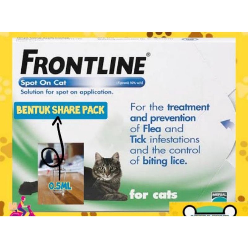Frontline Spot On Paint Original REPACK / SHARE PACK Fill 0.75ml Cat