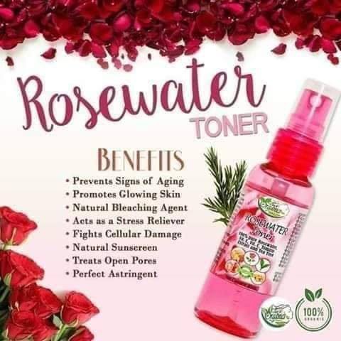Rose Water Toner By Pretty Tin S Organics Shopee Philippines