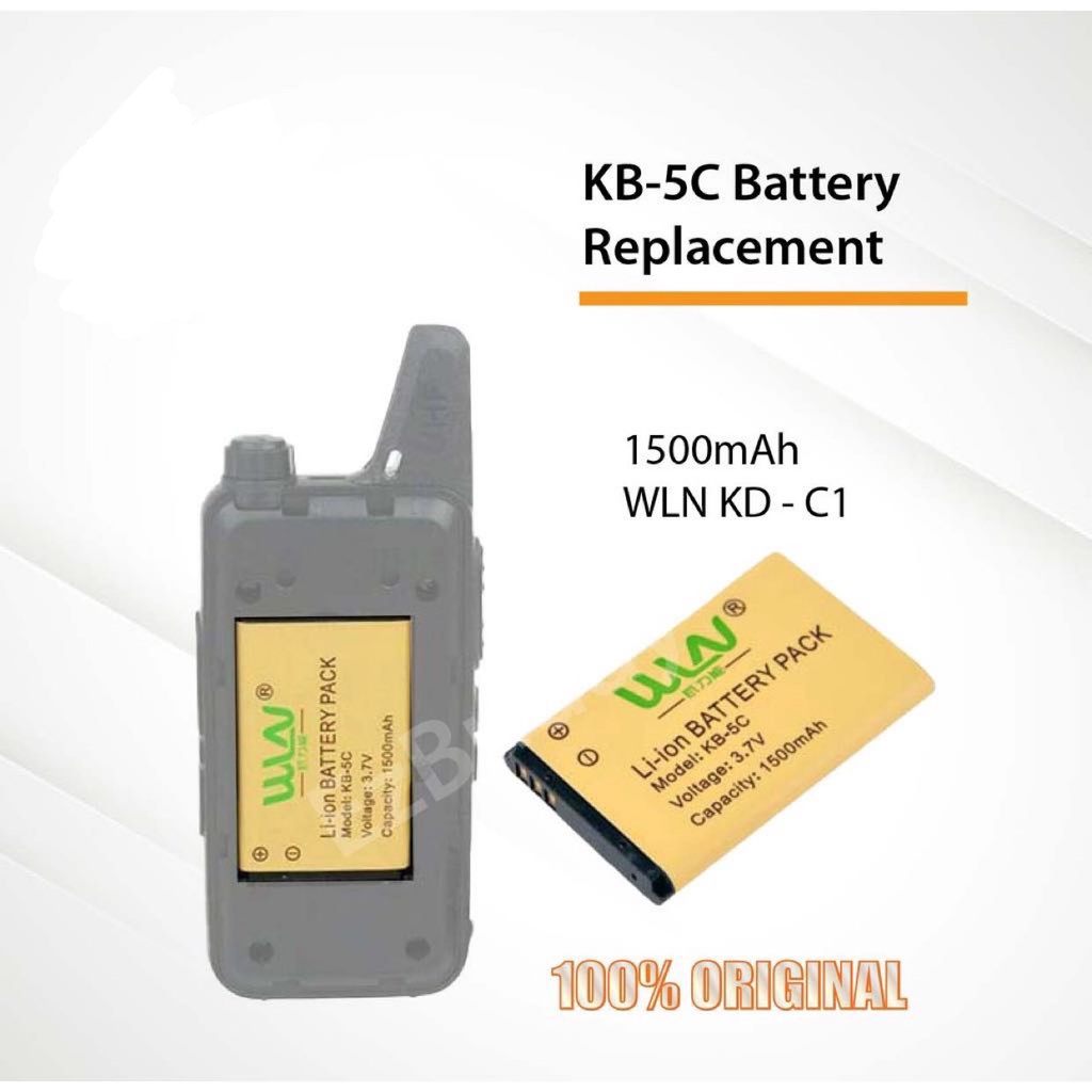 WLN Replacement Battery KB-5C 1000mAh Li-Ion Battery Pack for WLN KD-C1 ...