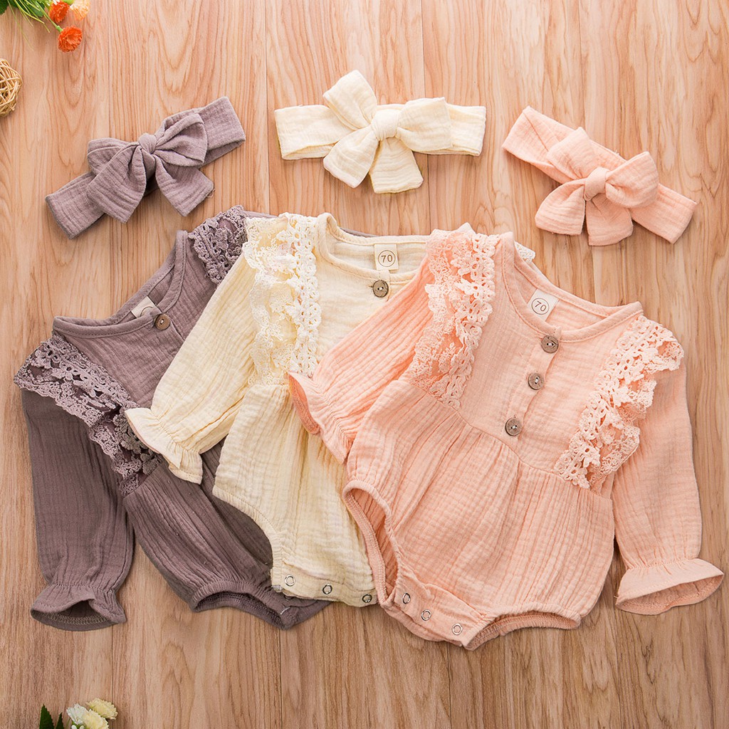 baby girl lace romper