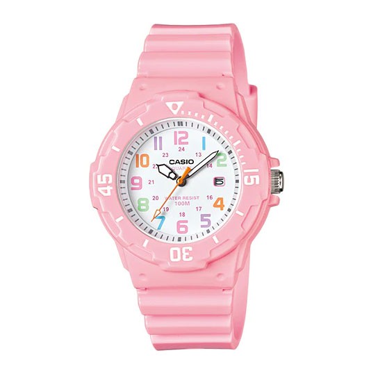 Casio (LRW-200H-4B2VDF) Pink Resin Strap 100 Meter Quartz Watch for Women