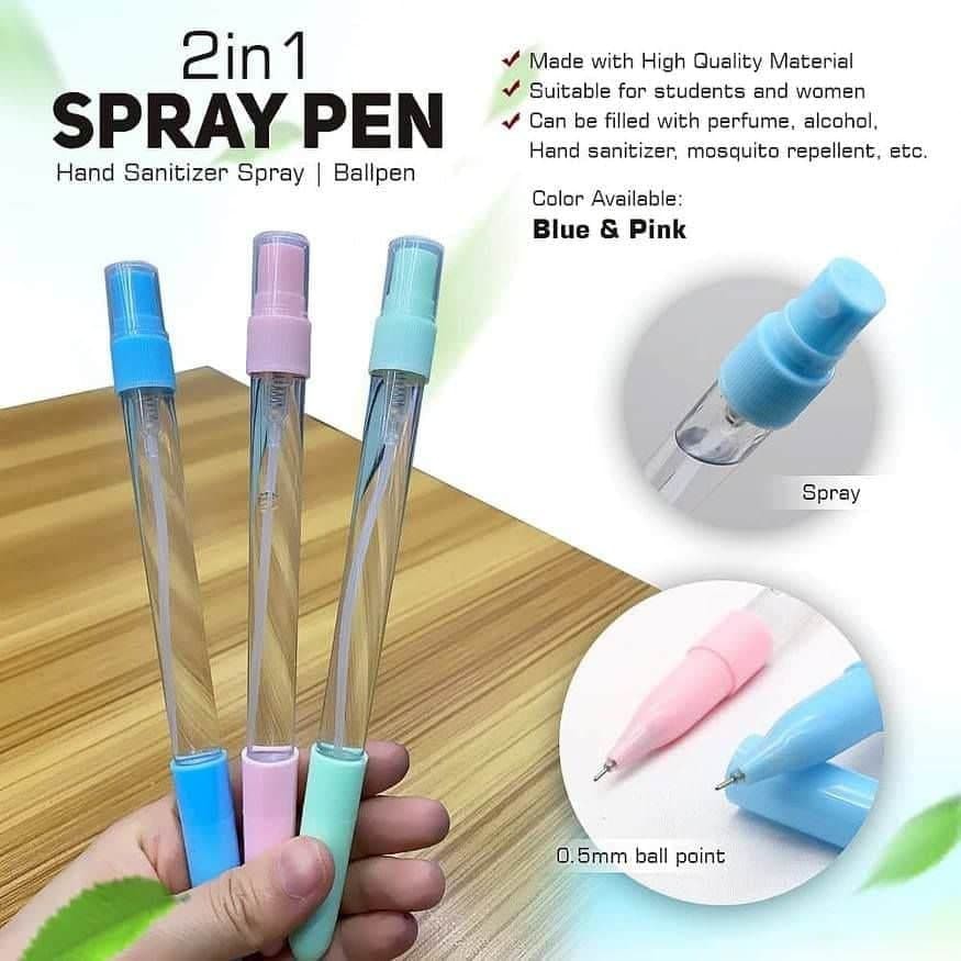 2 in 1 Alcohol Spray Pens Ballpen Refill with Alcohol Hand Sanitizer P ...