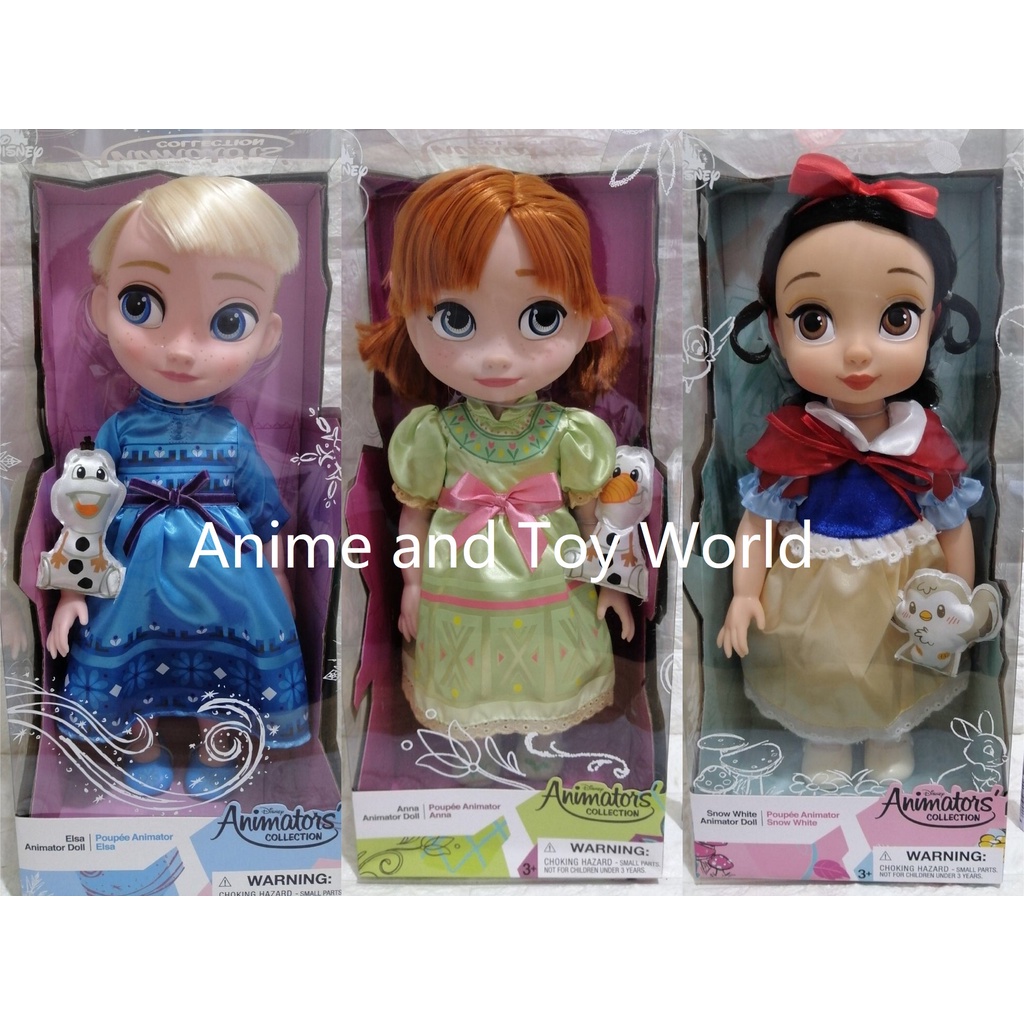 Disney Animators' Collection Dolls Animator Doll Elsa Anna Snow White ...