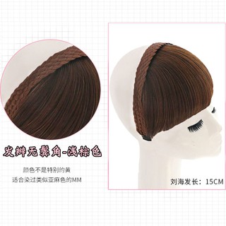 Tempat baru Wig poni palsu rambut palsu realistis kepala Tempat baru Wig poni palsu rambut palsu realistis kepala