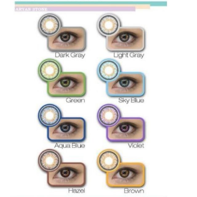 1yr Extended Wear Colored Toric Contact Lenses Astigmatism Shopee