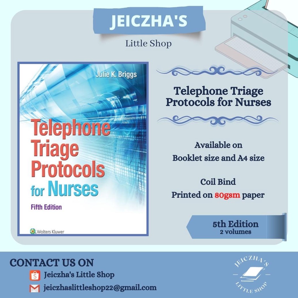 Telephone Triage Protocols For Nurses [5th Edition] | Shopee Philippines