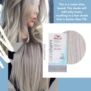 Wella Color Charm Hair Color 050 T18 T10 Or T14 Toner Shopee