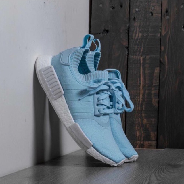 Authentic Adidas Womens NMD R1 Primeknit Ice Blue in US 8 Authentic Adidas Womens NMD R1 Primeknit Ice Blue in US 8