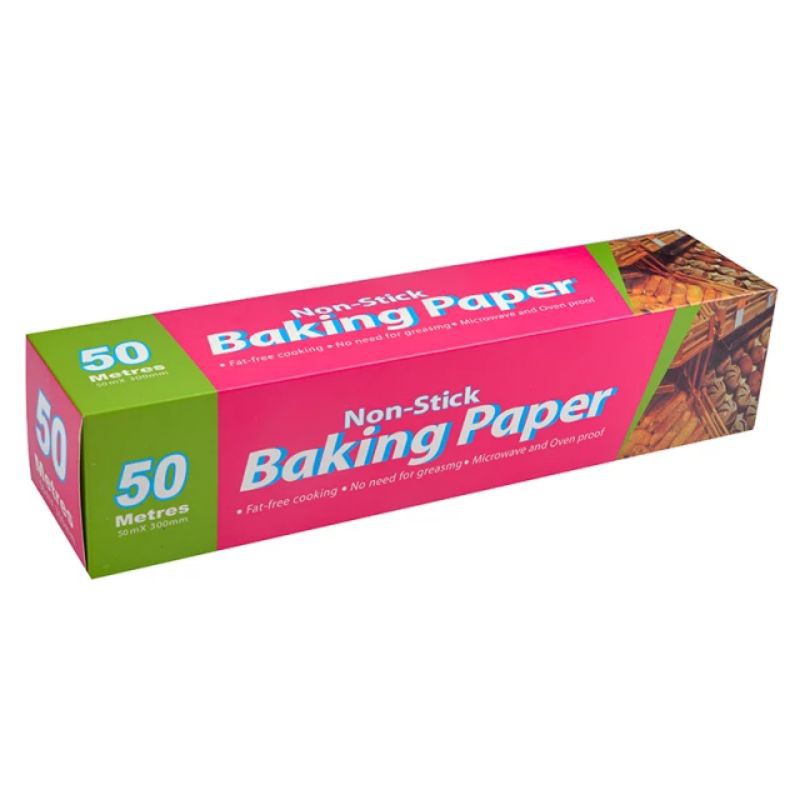 50 Meters x 300M Parchment baking Paper built in cutter steam pastry