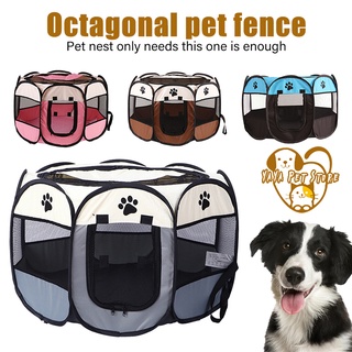 Cat Delivery Room Folding Octagonal Pet Fence Dog Cage Nest Tent Pets Supplies House