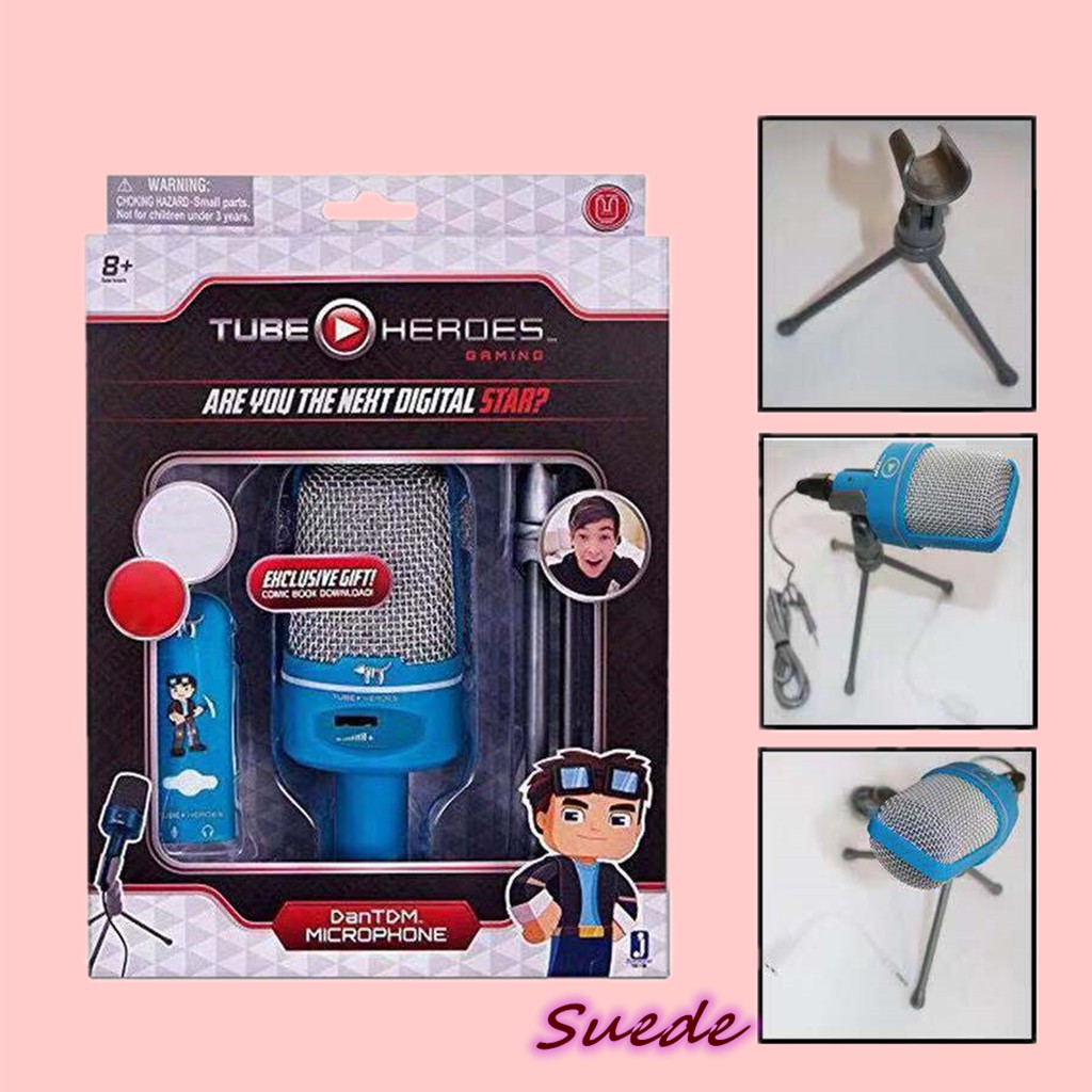 Tube Heroes Gaming DanTDM Microphone with Stand (Blue) Shopee Philippines